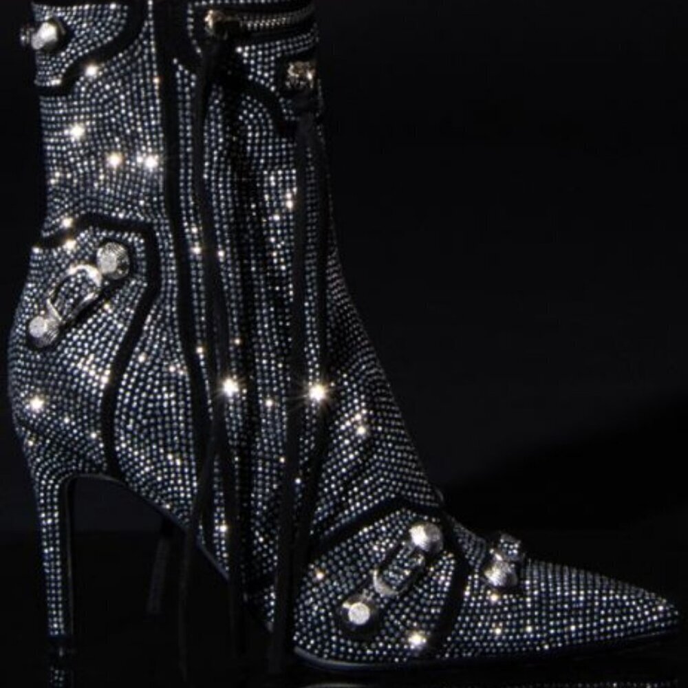 AZALEA WANG " BEJEWELED MAVRICK " MULTI BOOTIE ( BRAND NEW !!!!!!!!!!!!!!!!!!!!! - Picture 3 of 10